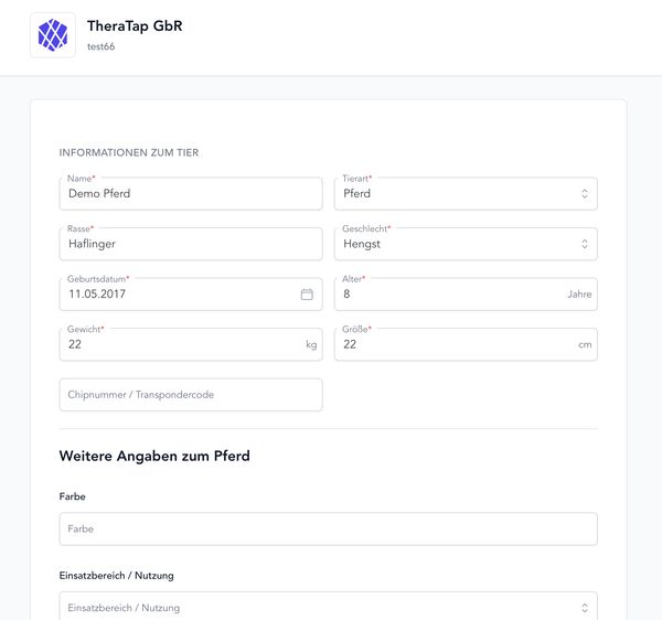 Medical history portal and forms