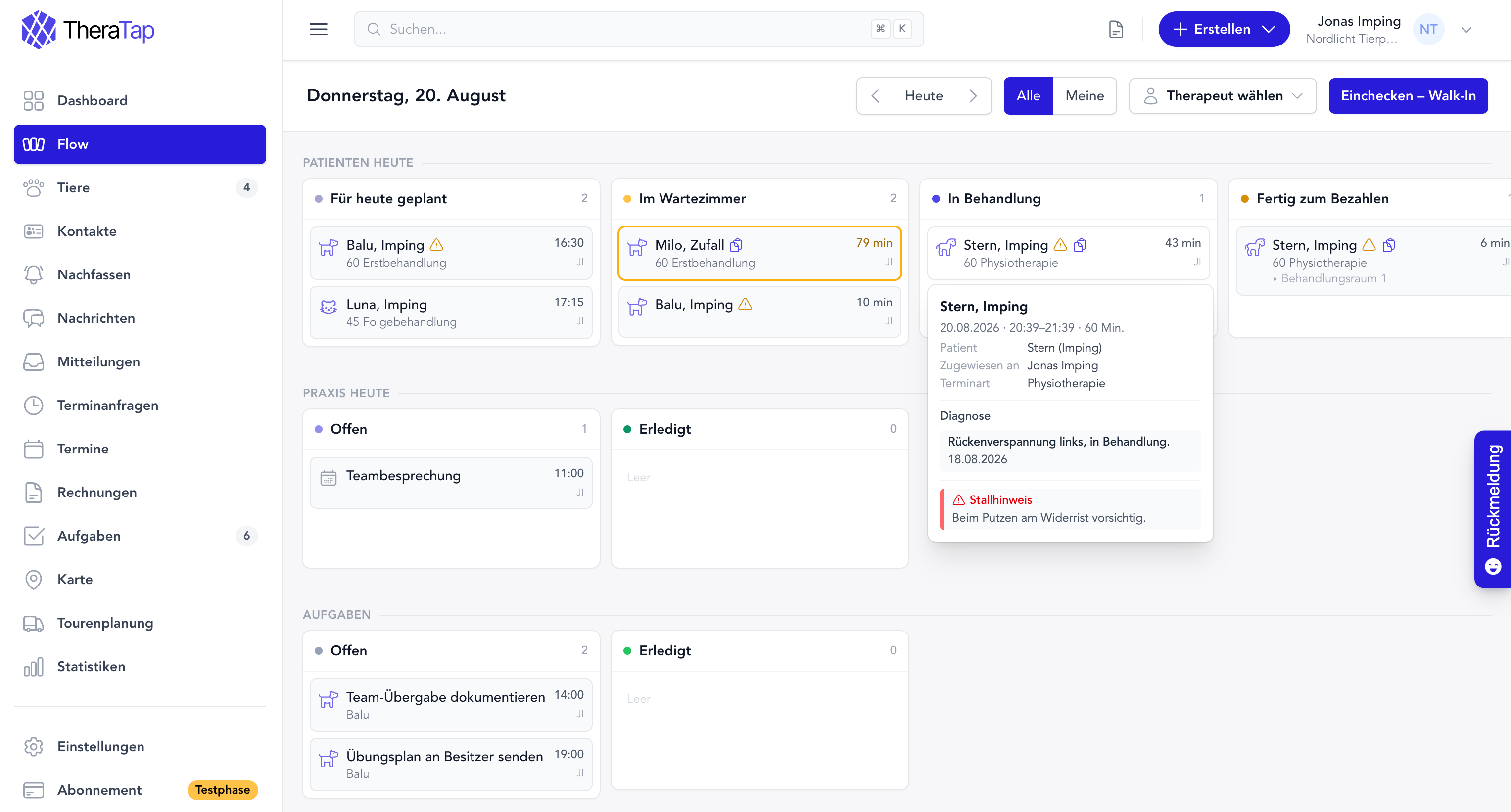 The Flow Board in TheraTap