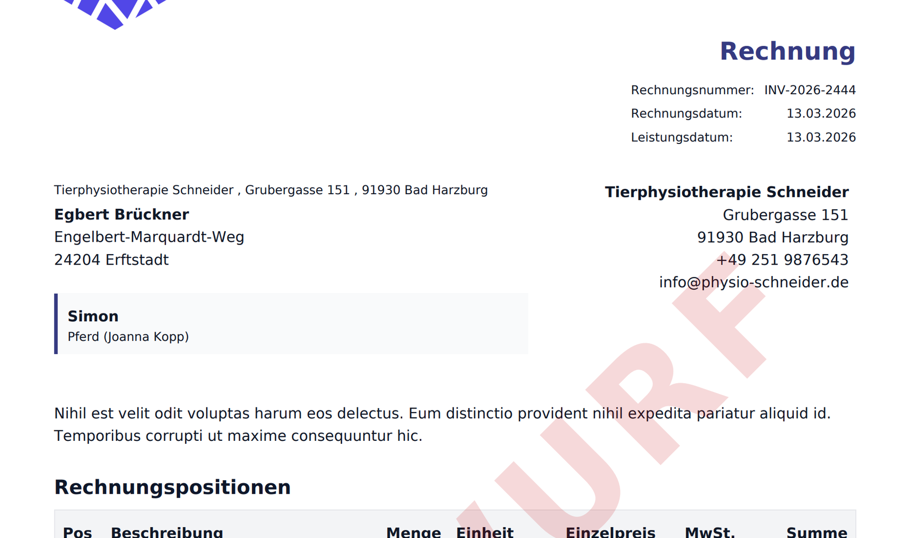 TheraTap practice software for veterinarians:innen