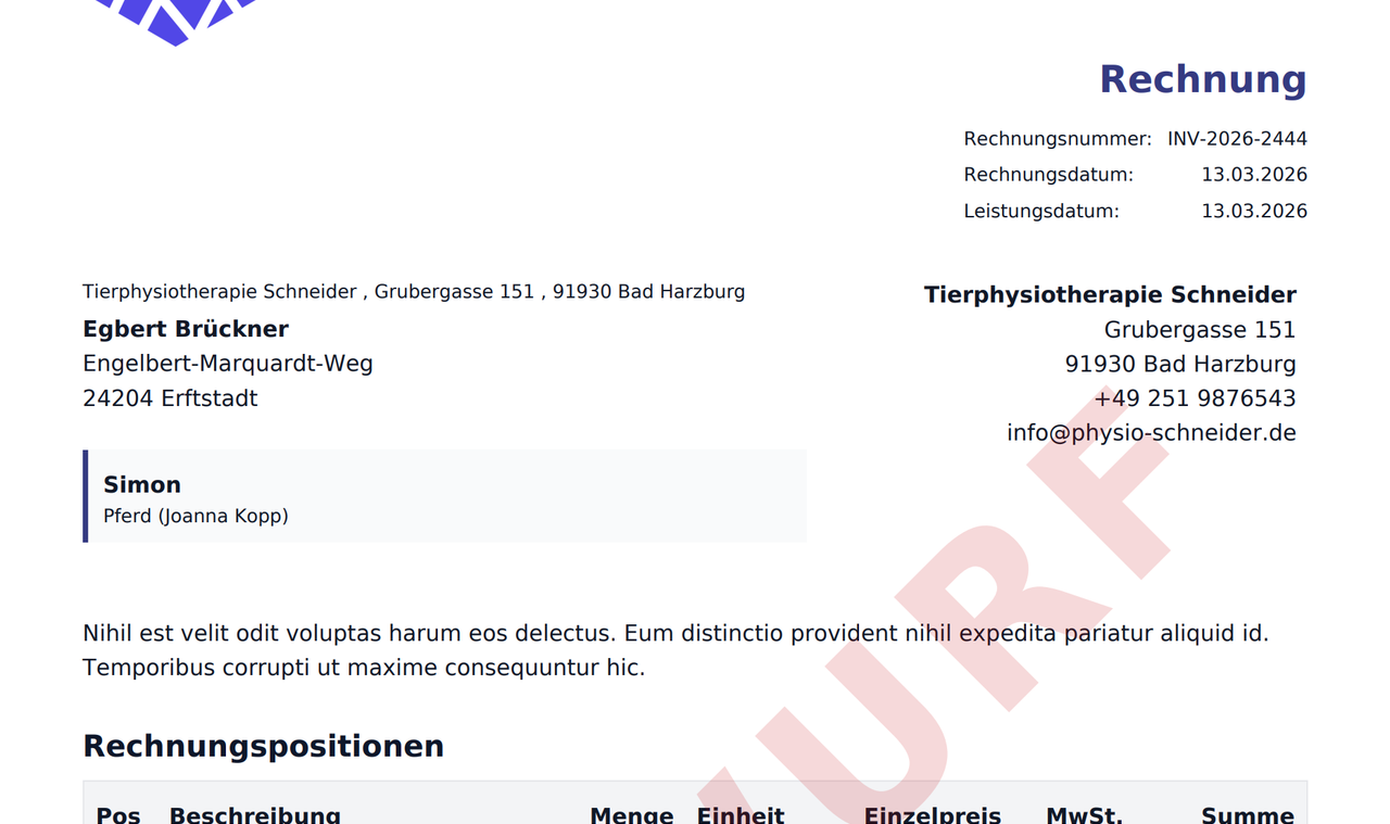 TheraTap practice software for veterinarians:innen