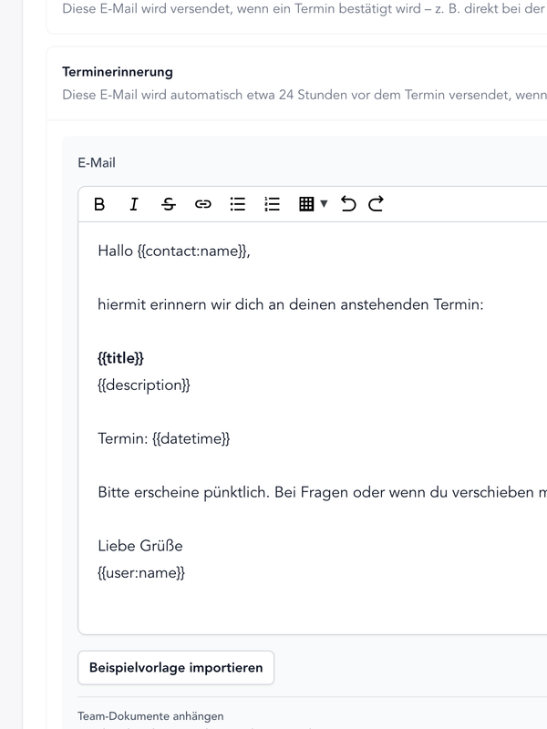 Automated Reminder Emails
