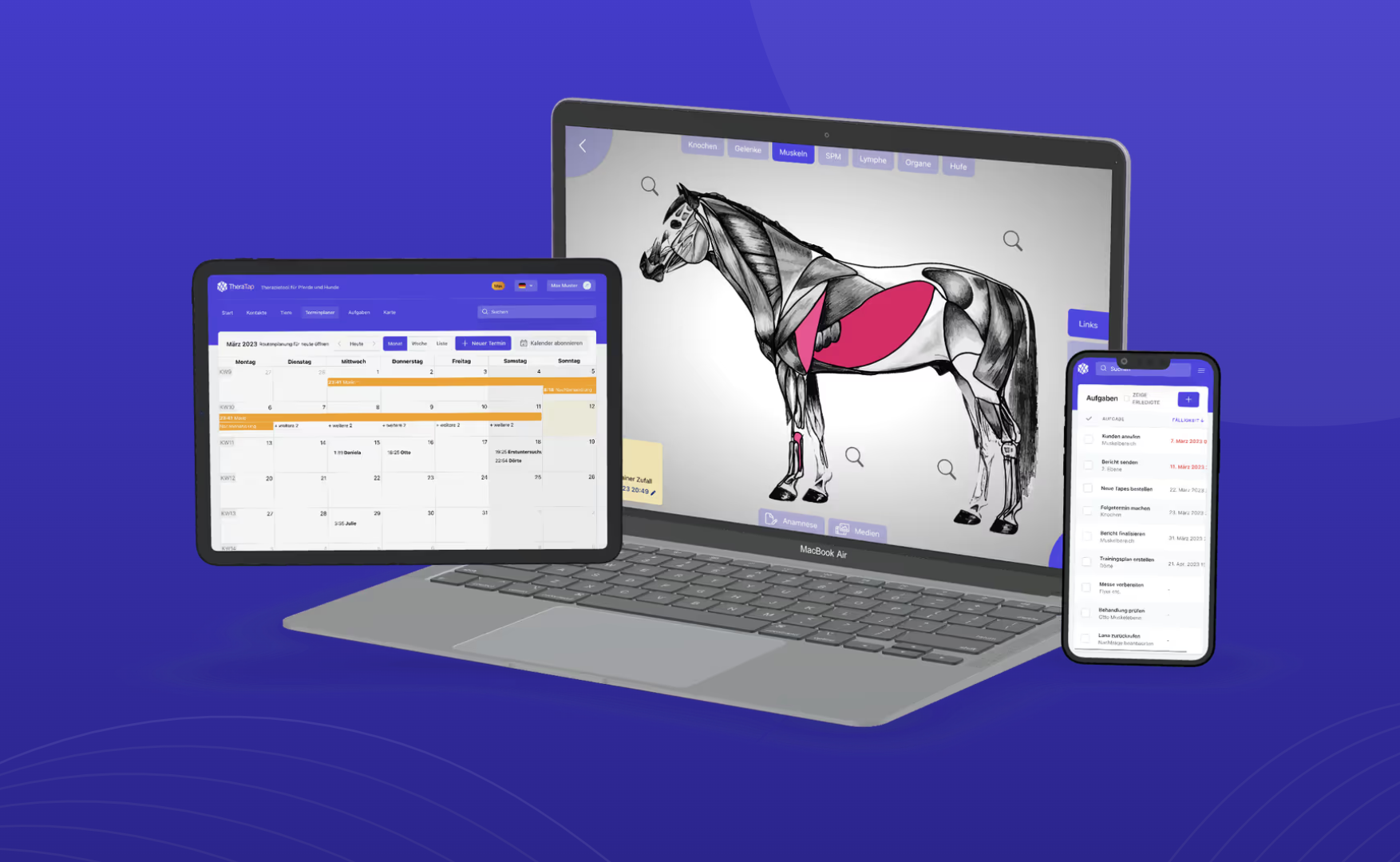 TheraTap mobile practice software