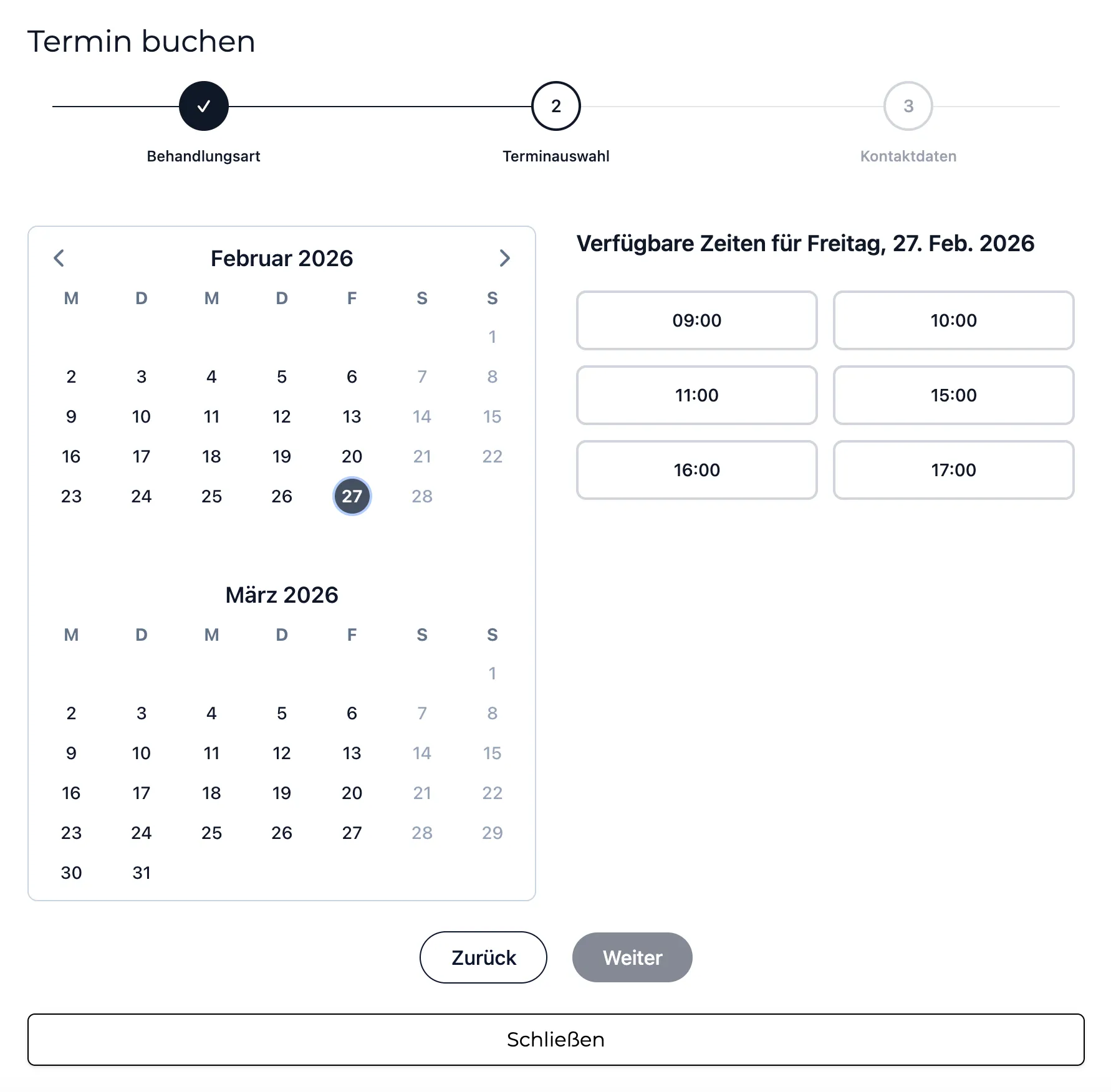 Online appointment booking